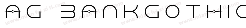 AG BankGothicEx字体转换